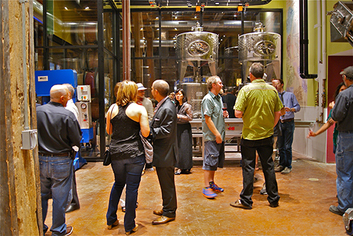 City Winery Grand Opening, special guests tour winery facilities.
